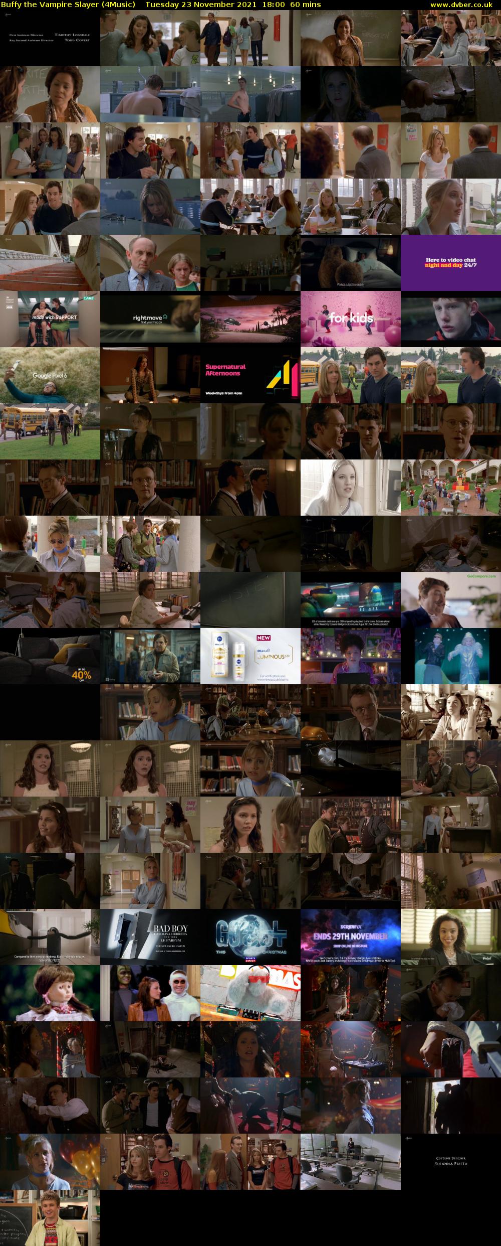 Buffy the Vampire Slayer (4Music) Tuesday 23 November 2021 18:00 - 19:00