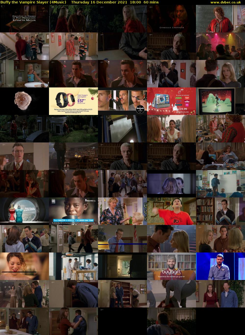 Buffy the Vampire Slayer (4Music) Thursday 16 December 2021 18:00 - 19:00