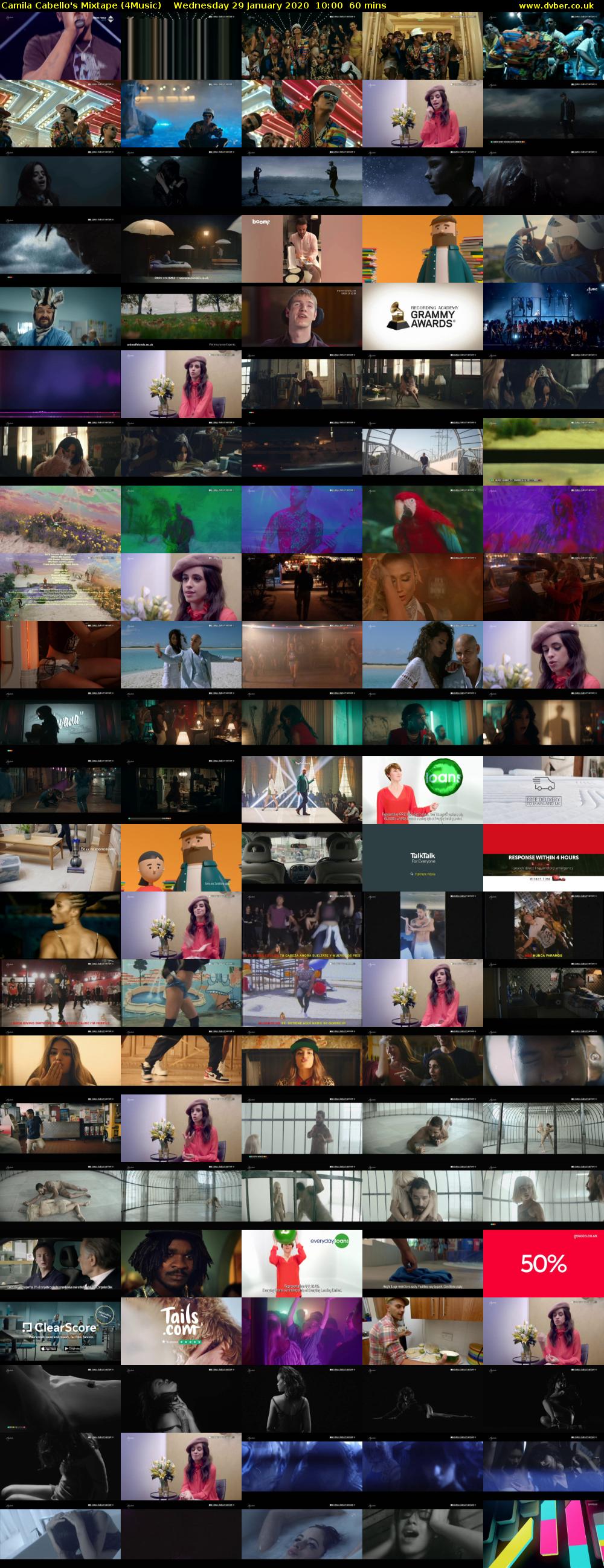 Camila Cabello's Mixtape (4Music) Wednesday 29 January 2020 10:00 - 11:00