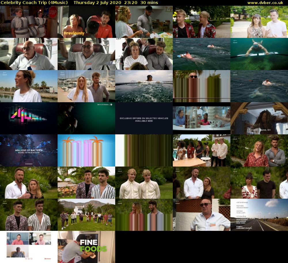 Celebrity Coach Trip (4Music) Thursday 2 July 2020 23:20 - 23:50