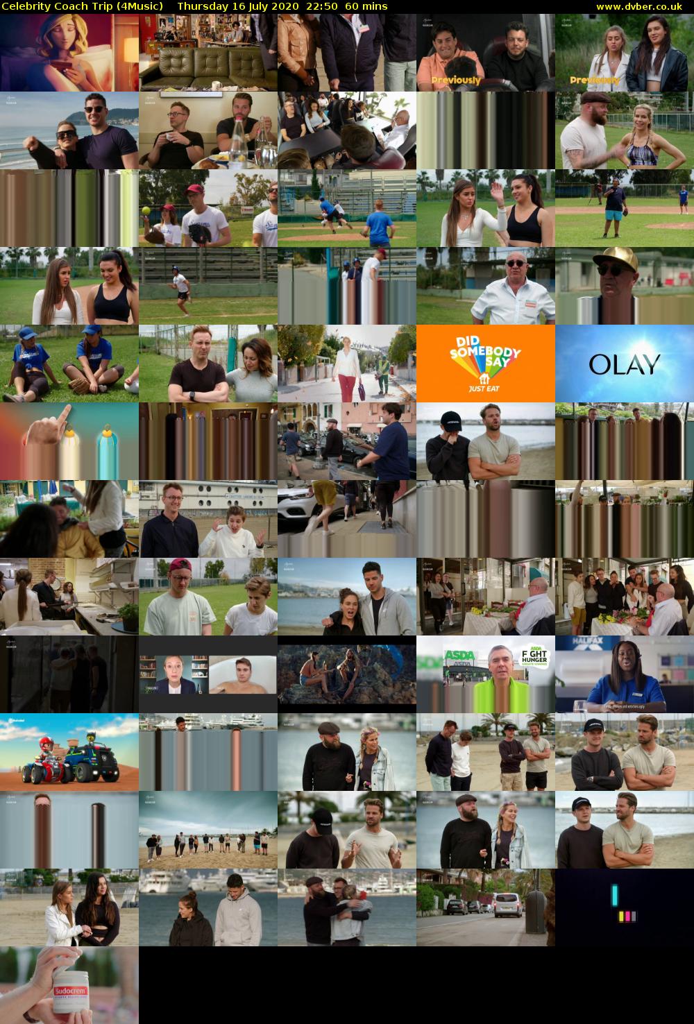 Celebrity Coach Trip (4Music) Thursday 16 July 2020 22:50 - 23:50
