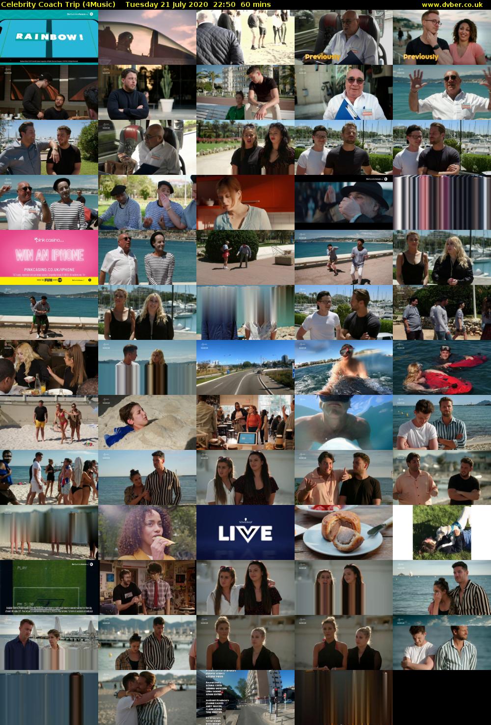 Celebrity Coach Trip (4Music) Tuesday 21 July 2020 22:50 - 23:50