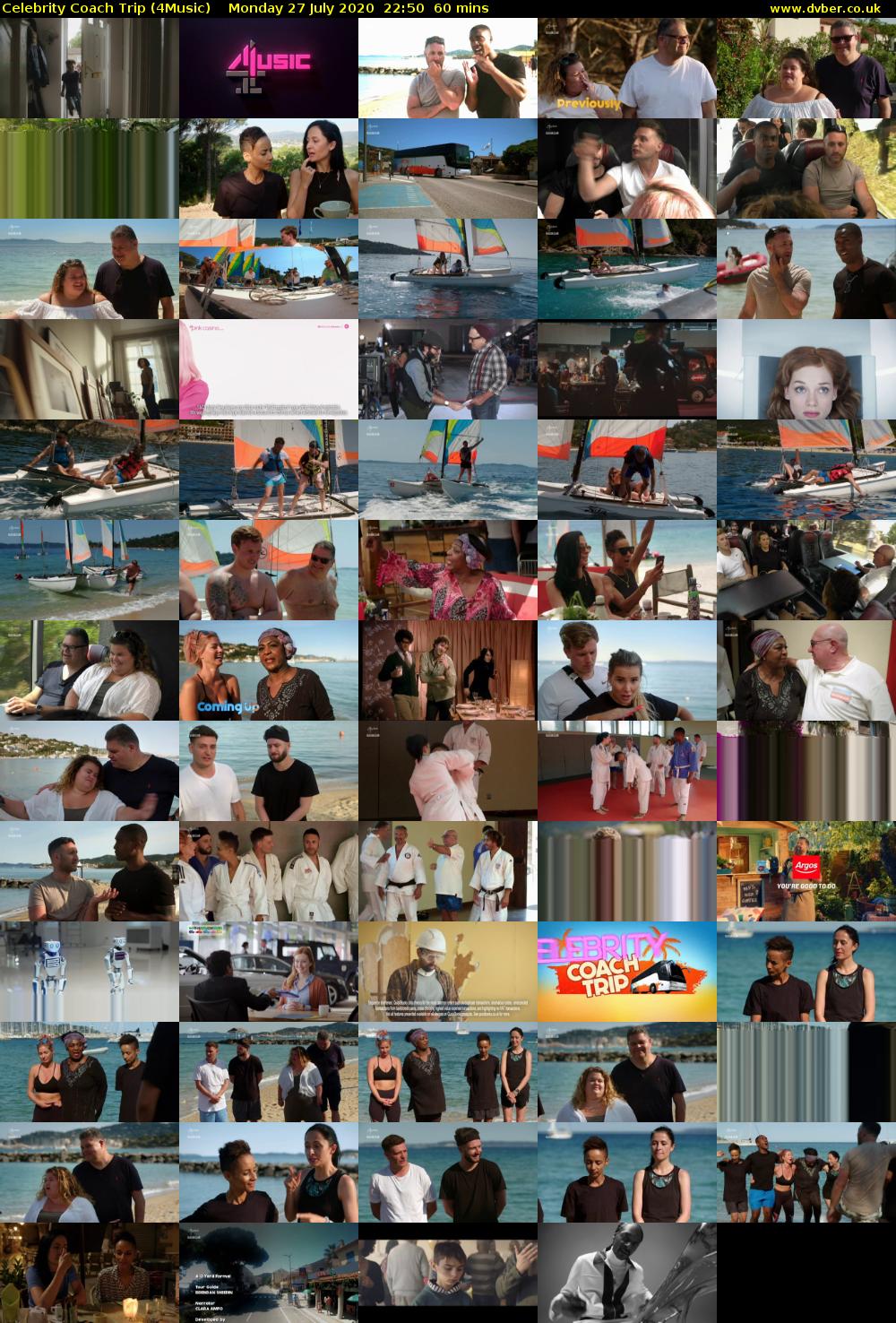 Celebrity Coach Trip (4Music) Monday 27 July 2020 22:50 - 23:50