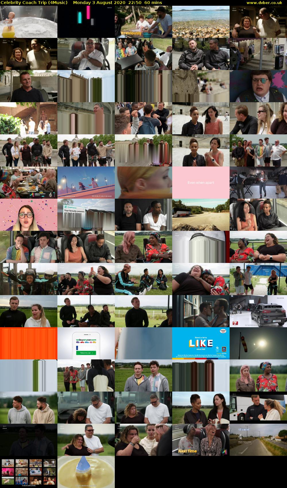 Celebrity Coach Trip (4Music) Monday 3 August 2020 22:50 - 23:50