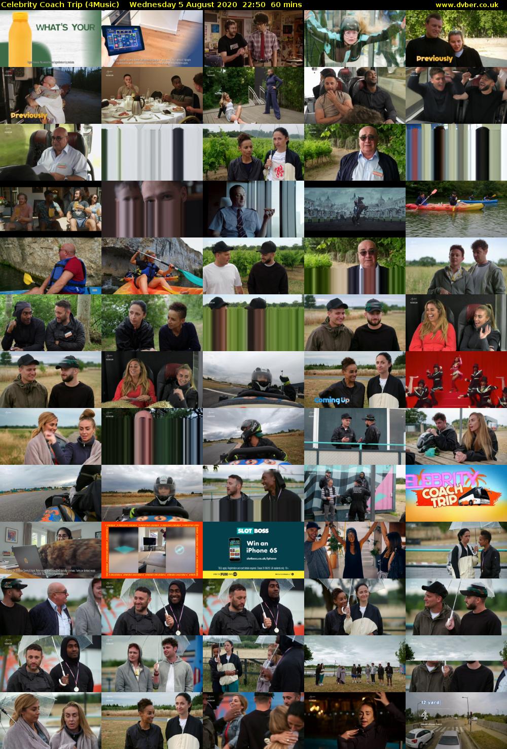 Celebrity Coach Trip (4Music) Wednesday 5 August 2020 22:50 - 23:50