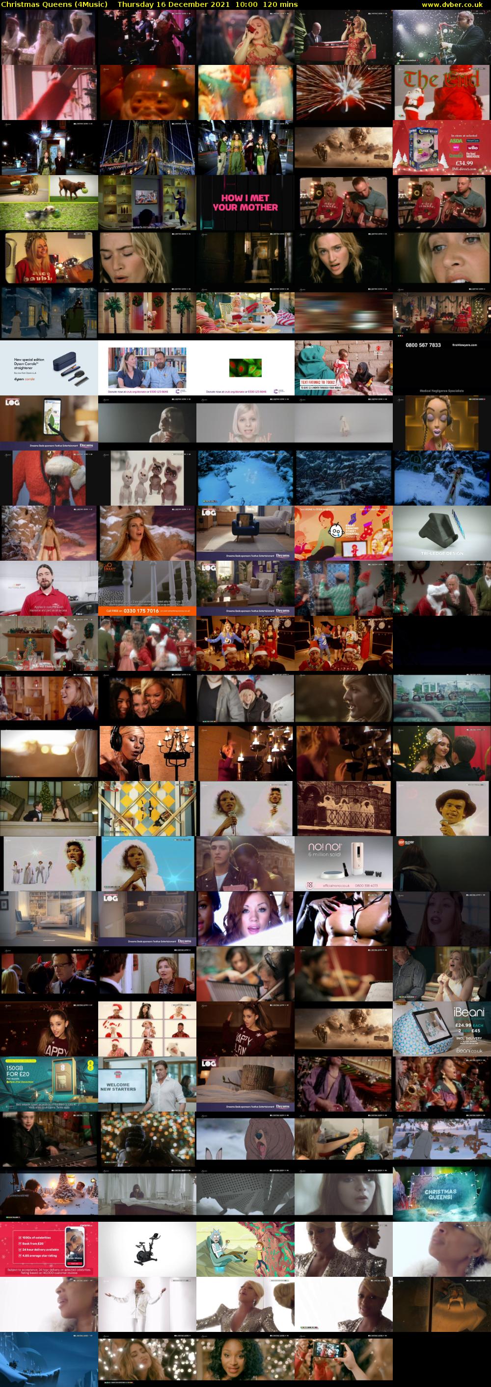 Christmas Queens (4Music) Thursday 16 December 2021 10:00 - 12:00