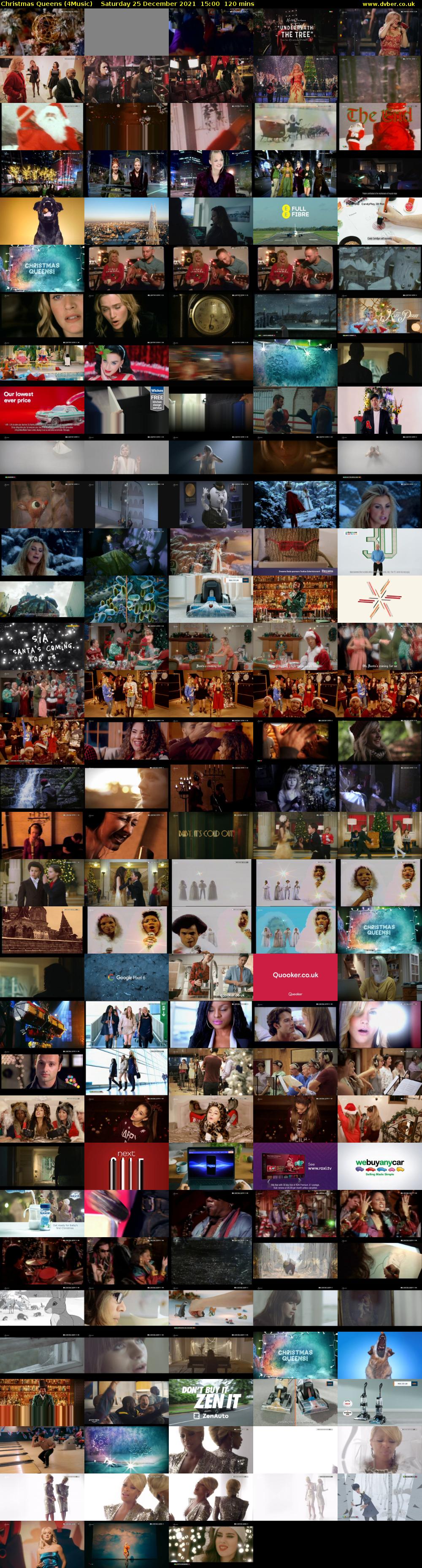Christmas Queens (4Music) Saturday 25 December 2021 15:00 - 17:00