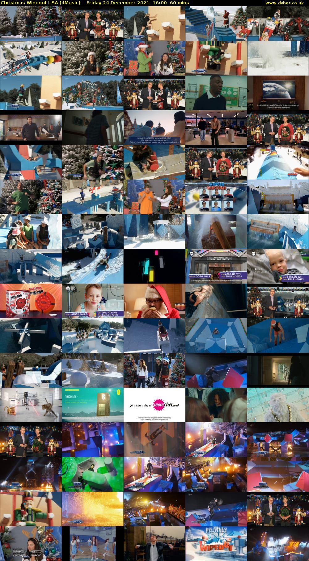 Christmas Wipeout USA (4Music) Friday 24 December 2021 16:00 - 17:00