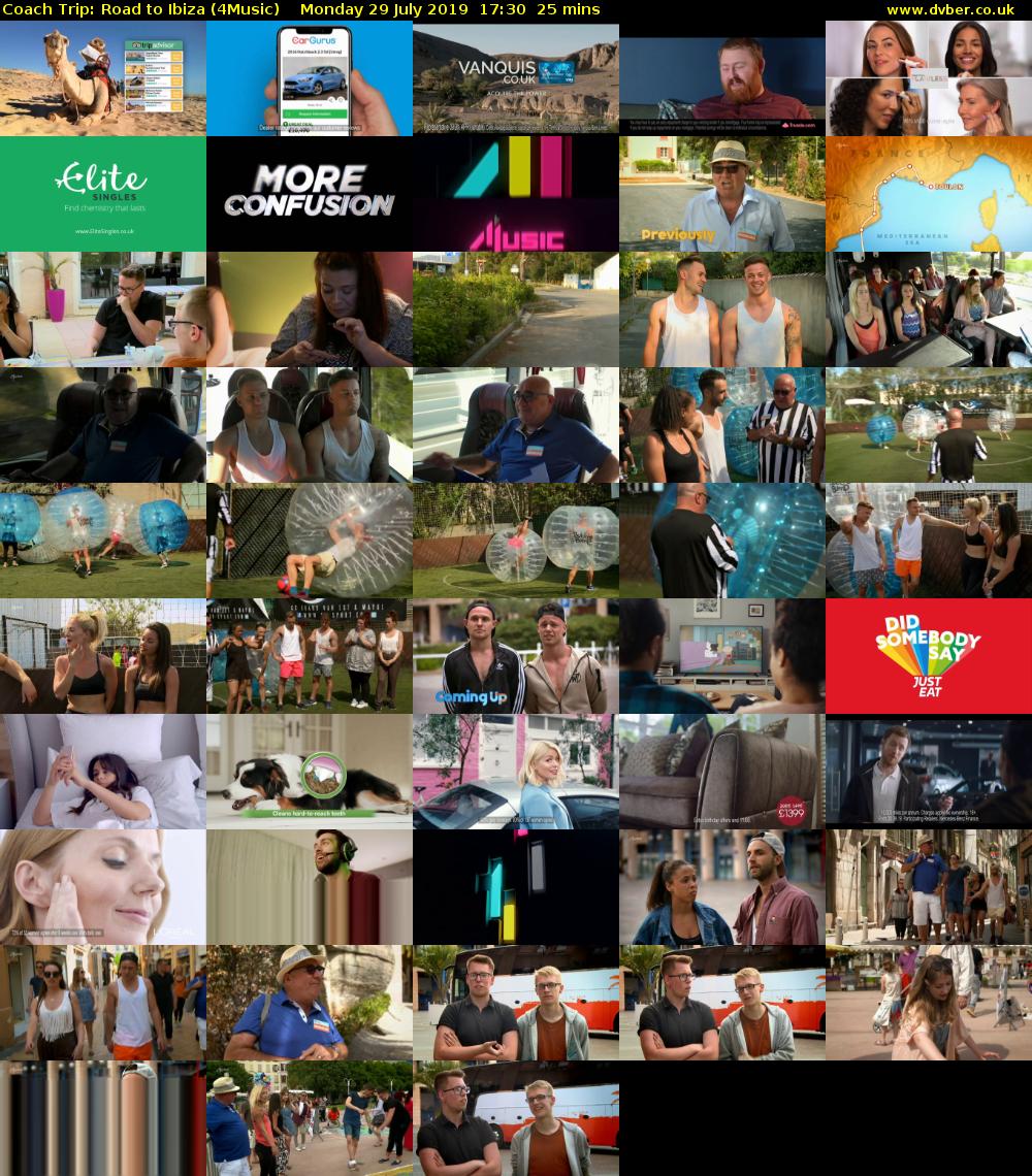 Coach Trip: Road to Ibiza (4Music) Monday 29 July 2019 17:30 - 17:55