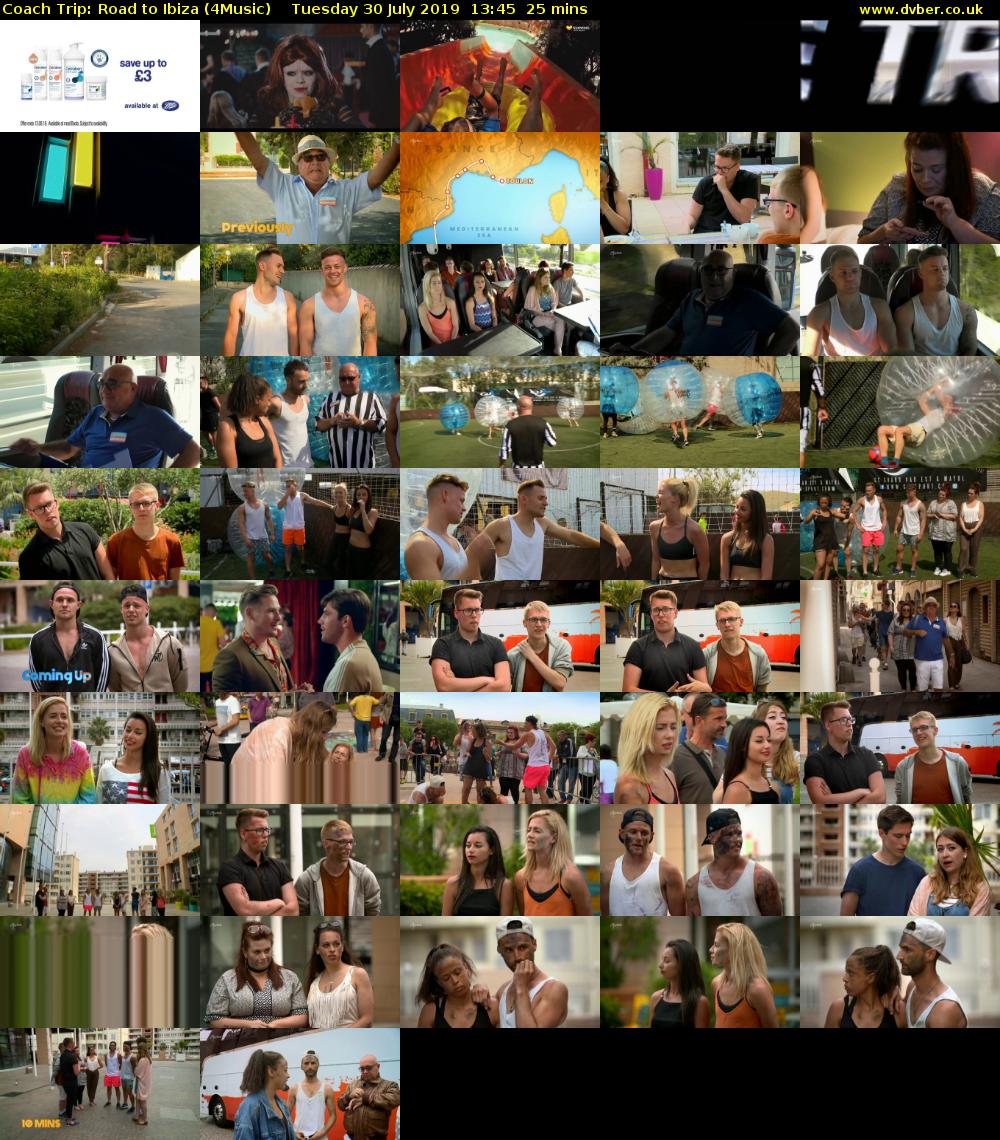 Coach Trip: Road to Ibiza (4Music) Tuesday 30 July 2019 13:45 - 14:10