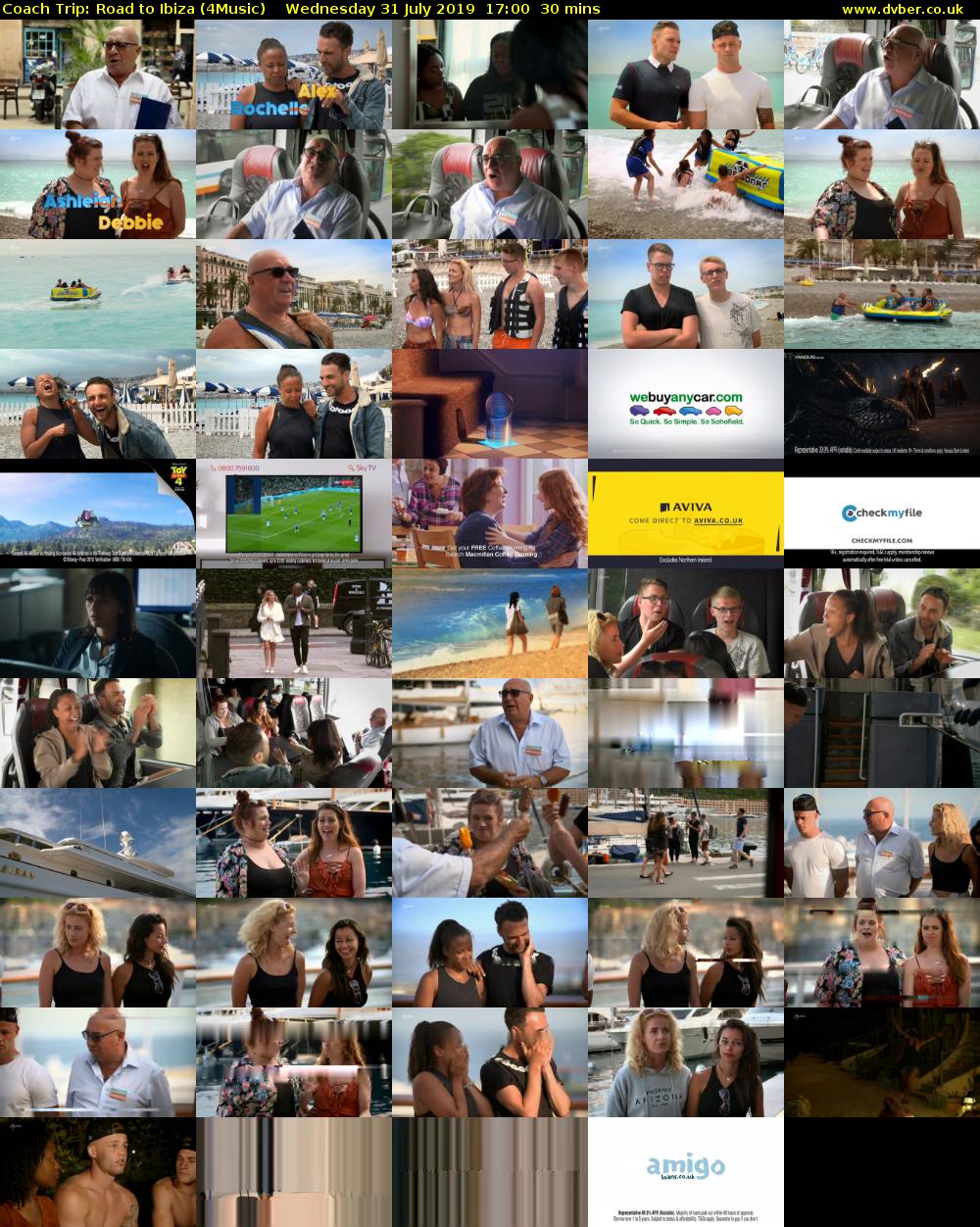 Coach Trip: Road to Ibiza (4Music) Wednesday 31 July 2019 17:00 - 17:30