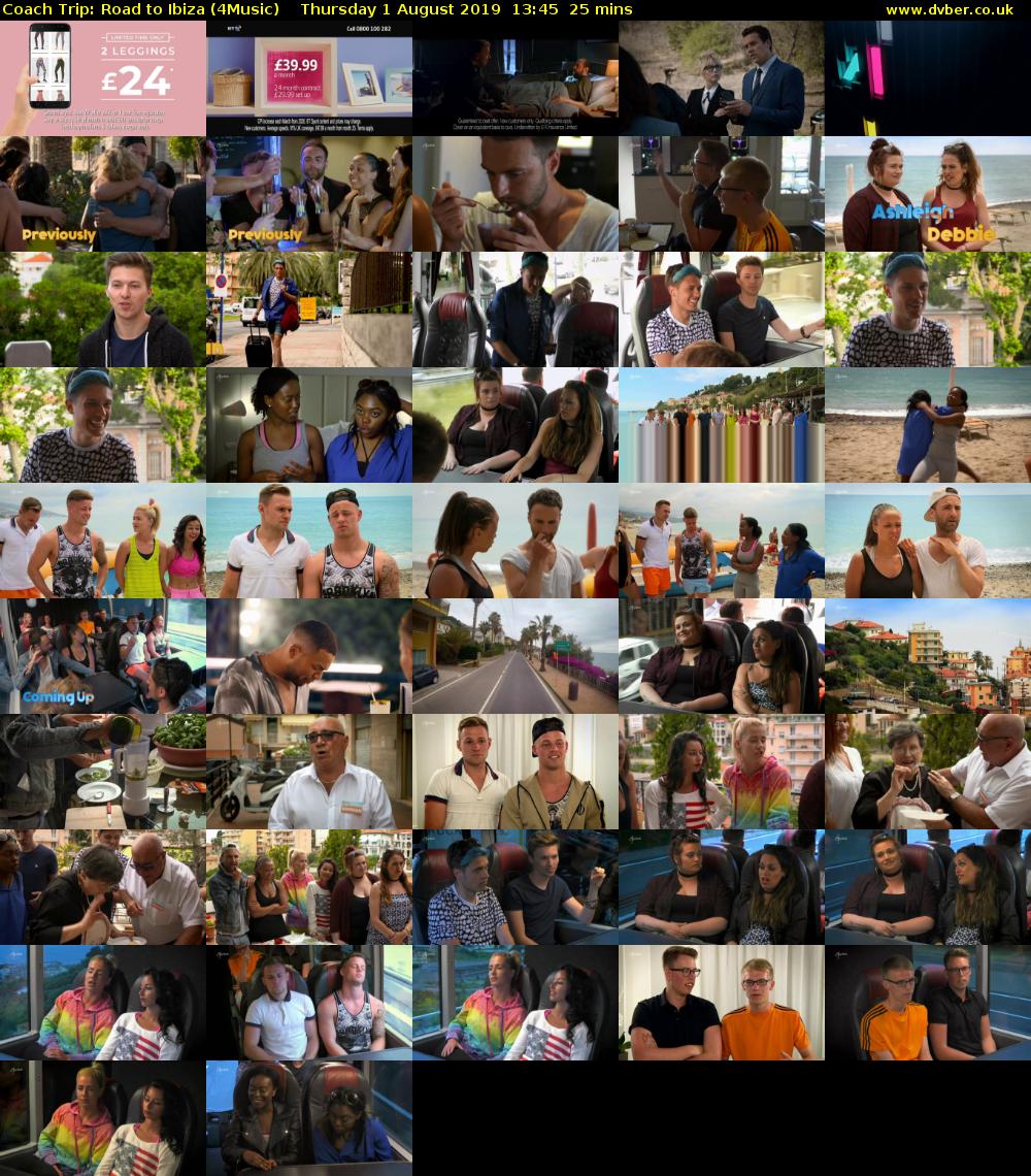Coach Trip: Road to Ibiza (4Music) Thursday 1 August 2019 13:45 - 14:10