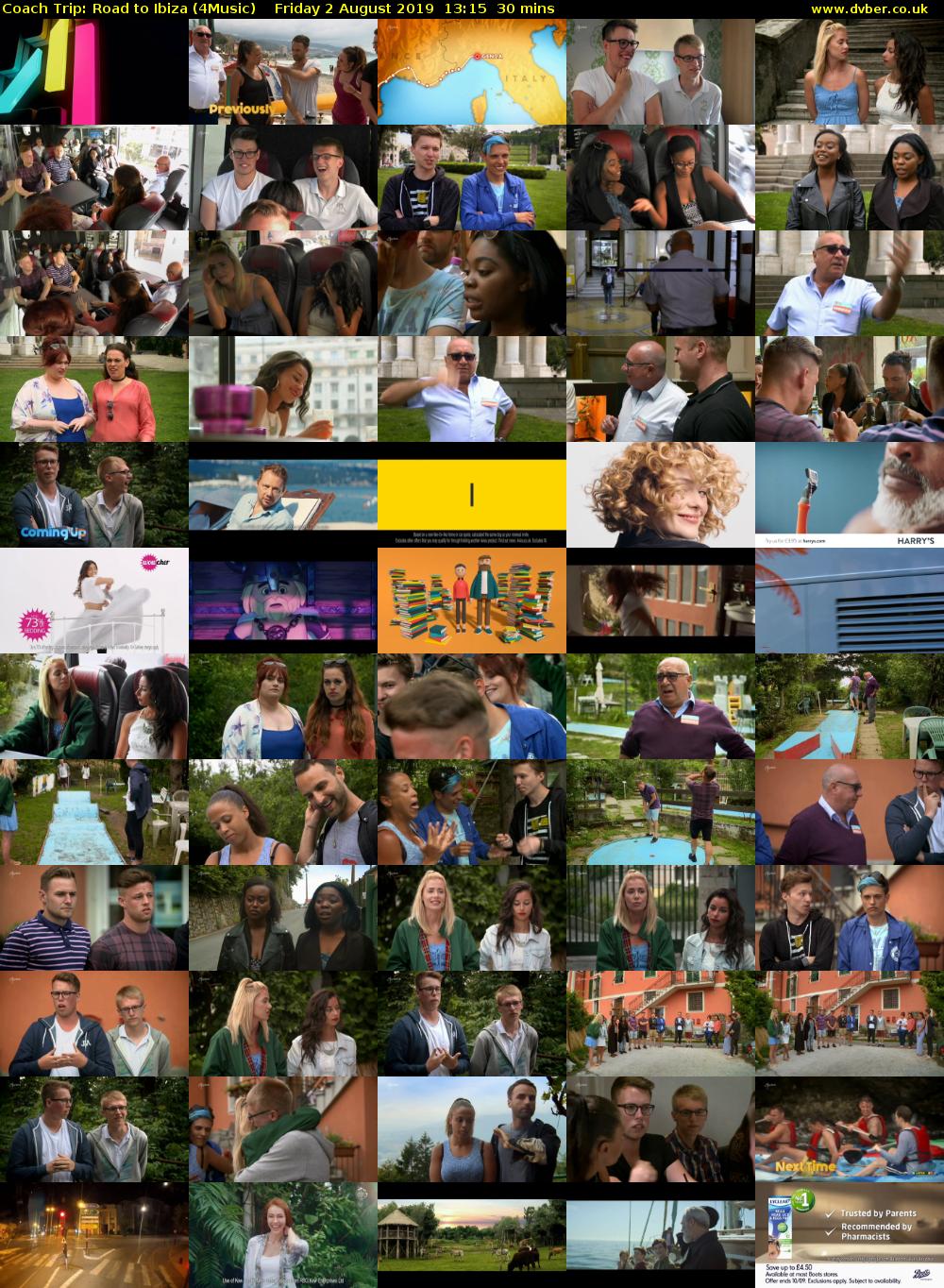 Coach Trip: Road to Ibiza (4Music) Friday 2 August 2019 13:15 - 13:45