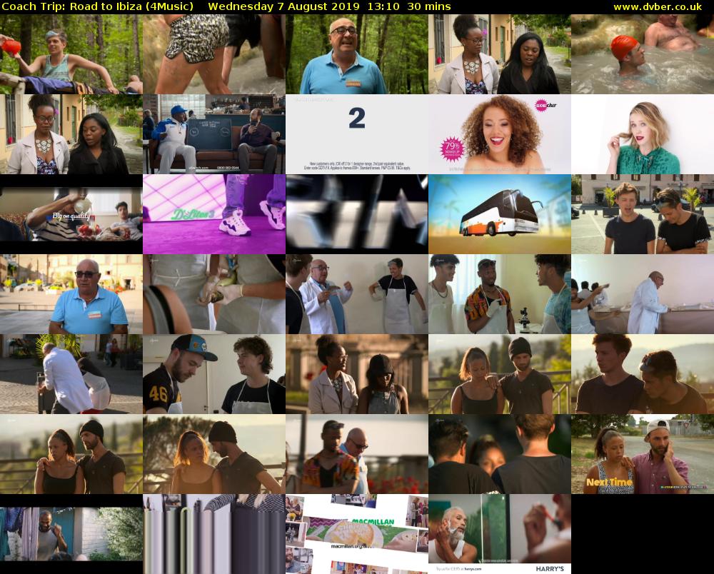 Coach Trip: Road to Ibiza (4Music) Wednesday 7 August 2019 13:10 - 13:40
