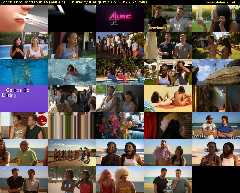 Coach Trip: Road to Ibiza (4Music) Thursday 8 August 2019 13:45 - 14:10
