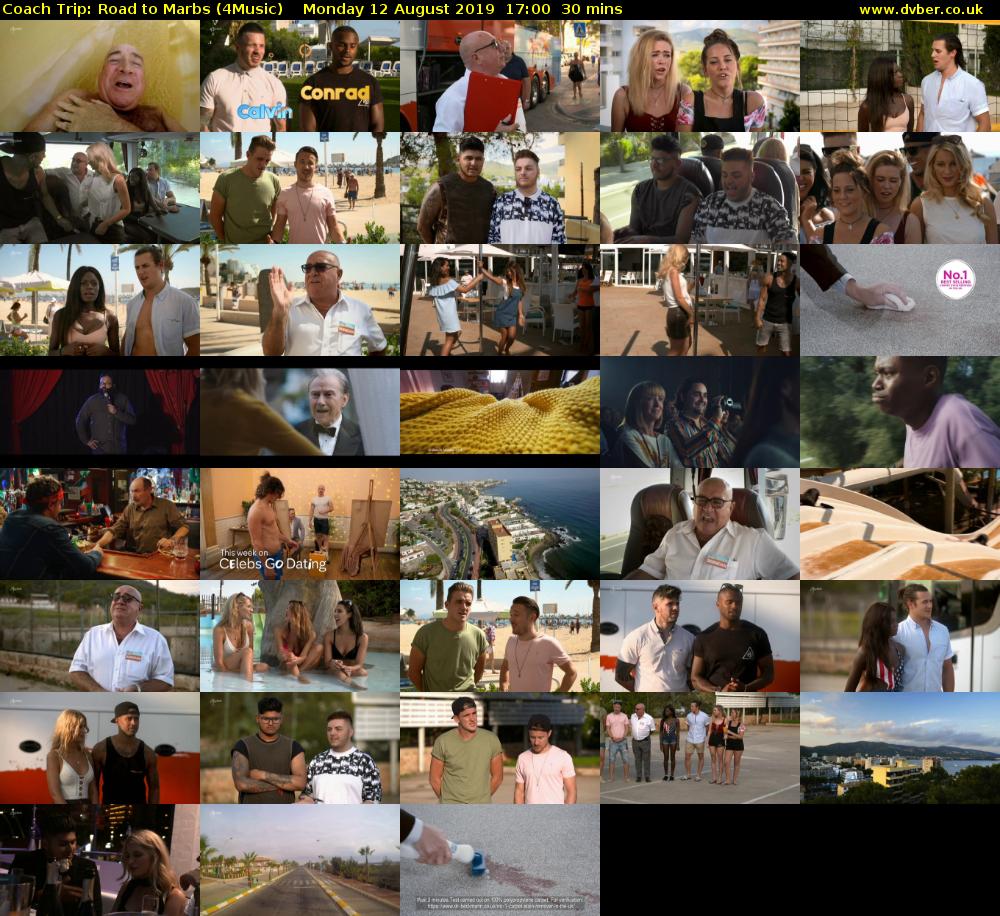 Coach Trip: Road to Marbs (4Music) Monday 12 August 2019 17:00 - 17:30