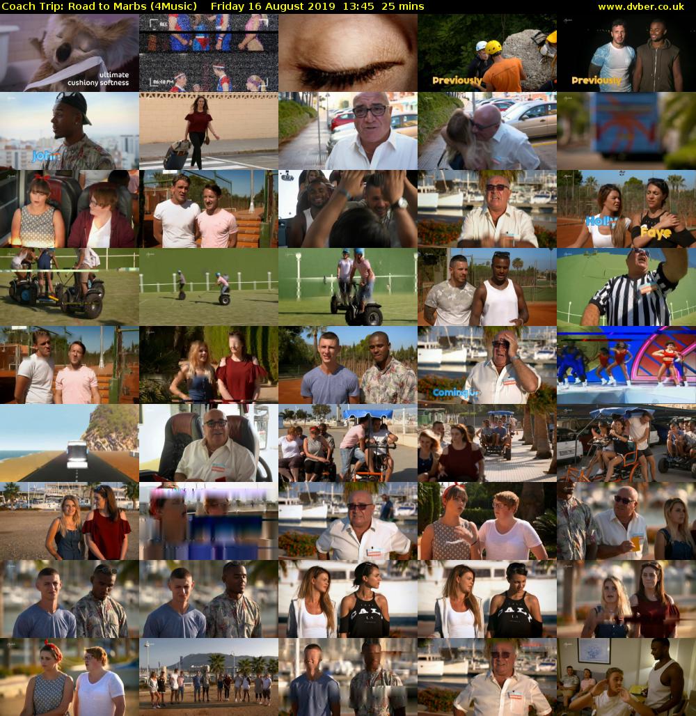 Coach Trip: Road to Marbs (4Music) Friday 16 August 2019 13:45 - 14:10