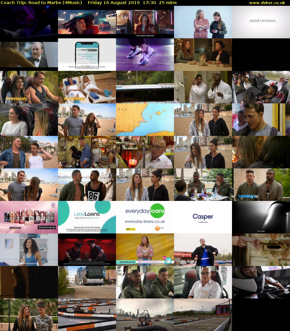 Coach Trip: Road to Marbs (4Music) Friday 16 August 2019 17:30 - 17:55