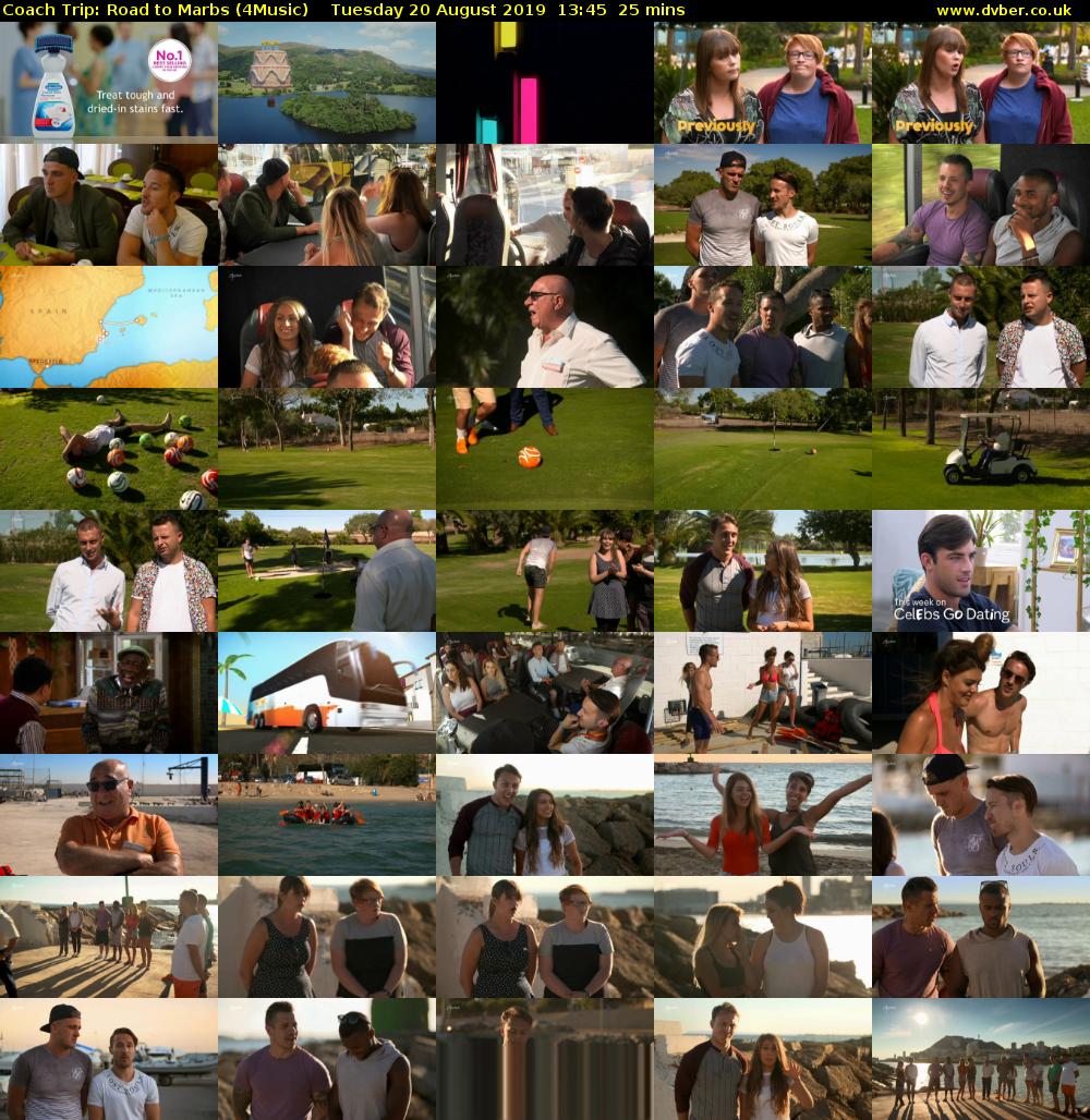 Coach Trip: Road to Marbs (4Music) Tuesday 20 August 2019 13:45 - 14:10