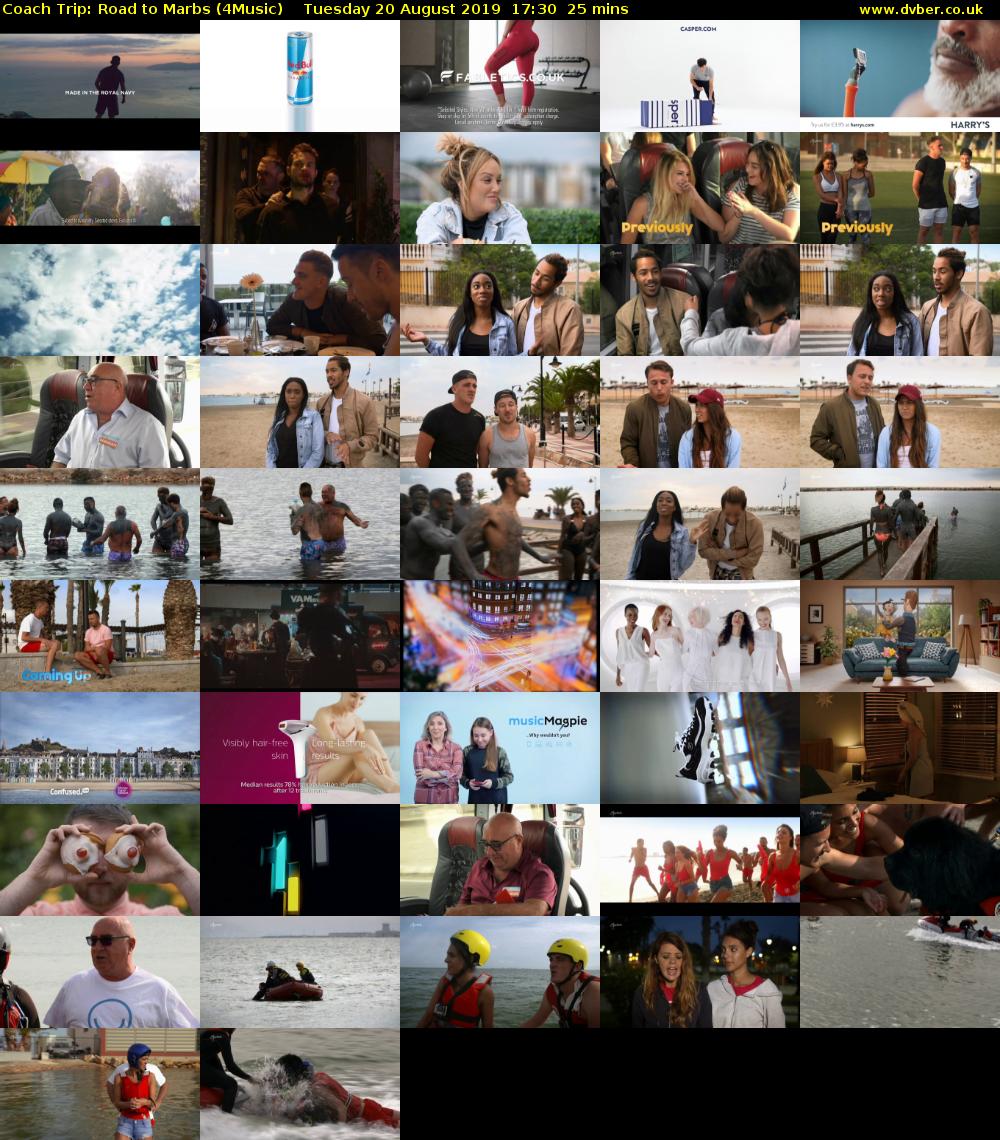 Coach Trip: Road to Marbs (4Music) Tuesday 20 August 2019 17:30 - 17:55