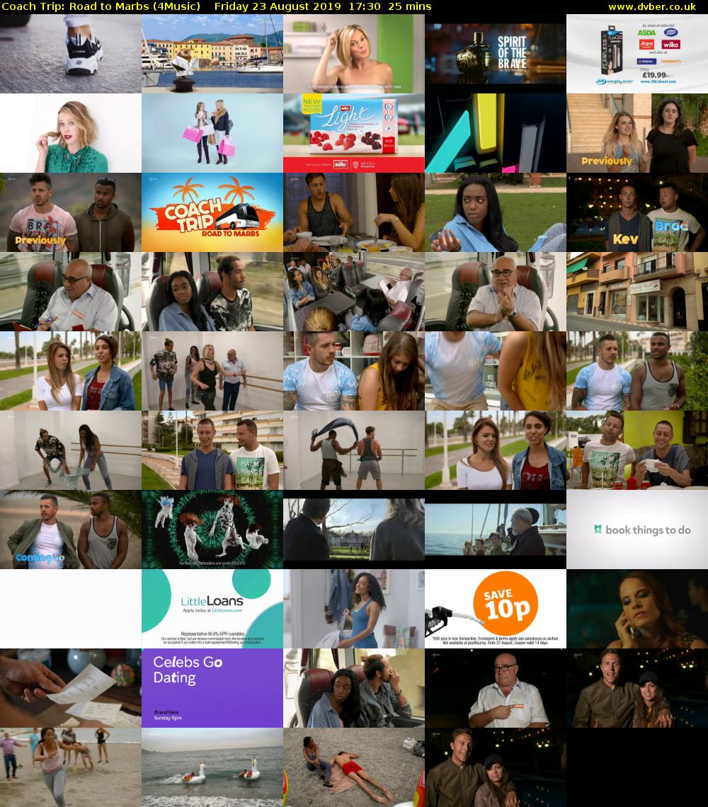 Coach Trip: Road to Marbs (4Music) Friday 23 August 2019 17:30 - 17:55