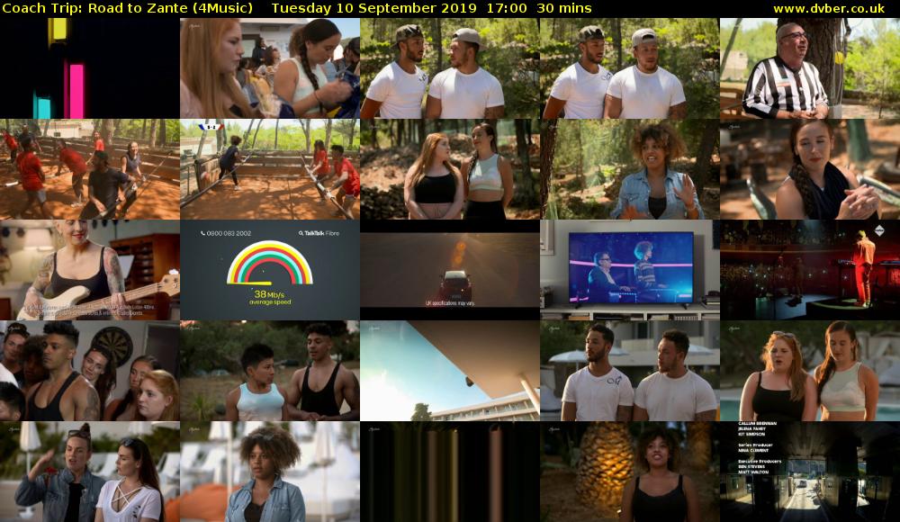 Coach Trip: Road to Zante (4Music) Tuesday 10 September 2019 17:00 - 17:30