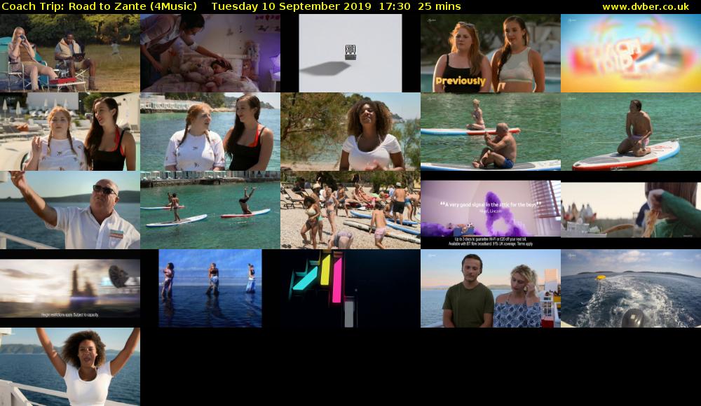 Coach Trip: Road to Zante (4Music) Tuesday 10 September 2019 17:30 - 17:55