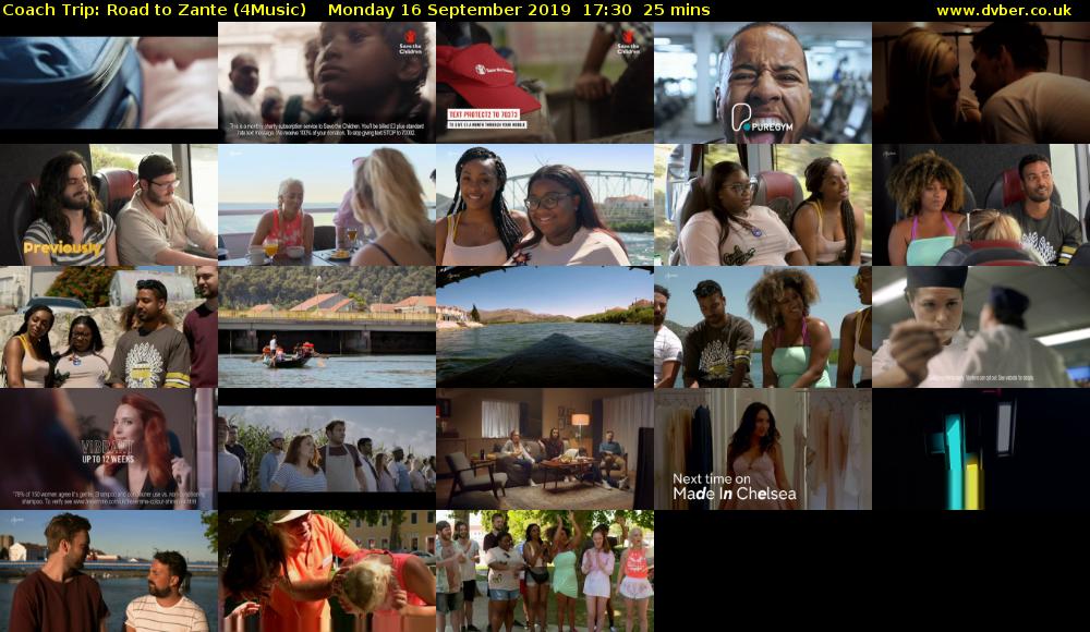 Coach Trip: Road to Zante (4Music) Monday 16 September 2019 17:30 - 17:55
