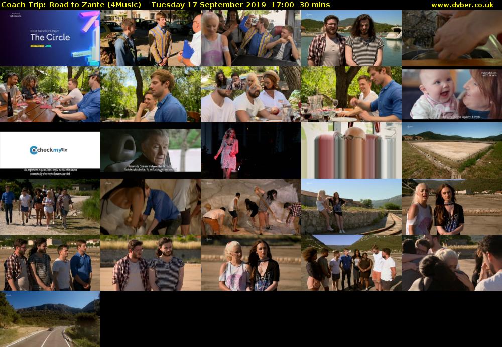 Coach Trip: Road to Zante (4Music) Tuesday 17 September 2019 17:00 - 17:30