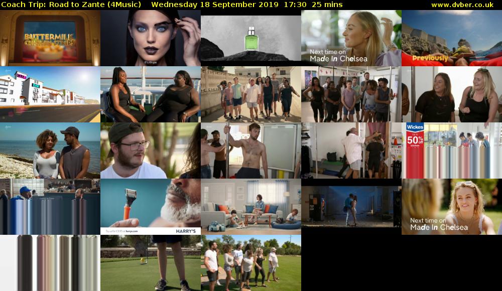 Coach Trip: Road to Zante (4Music) Wednesday 18 September 2019 17:30 - 17:55