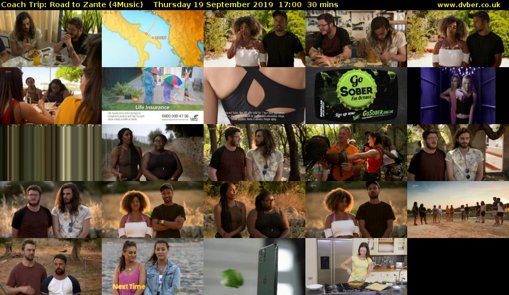 Coach Trip: Road to Zante (4Music) Thursday 19 September 2019 17:00 - 17:30