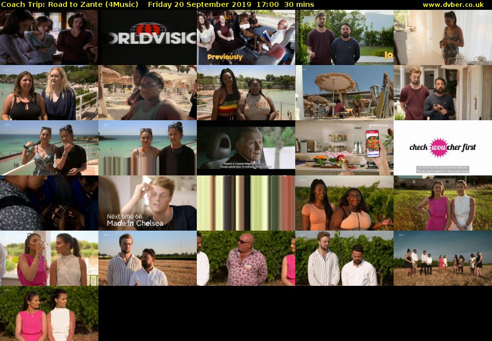 Coach Trip: Road to Zante (4Music) Friday 20 September 2019 17:00 - 17:30
