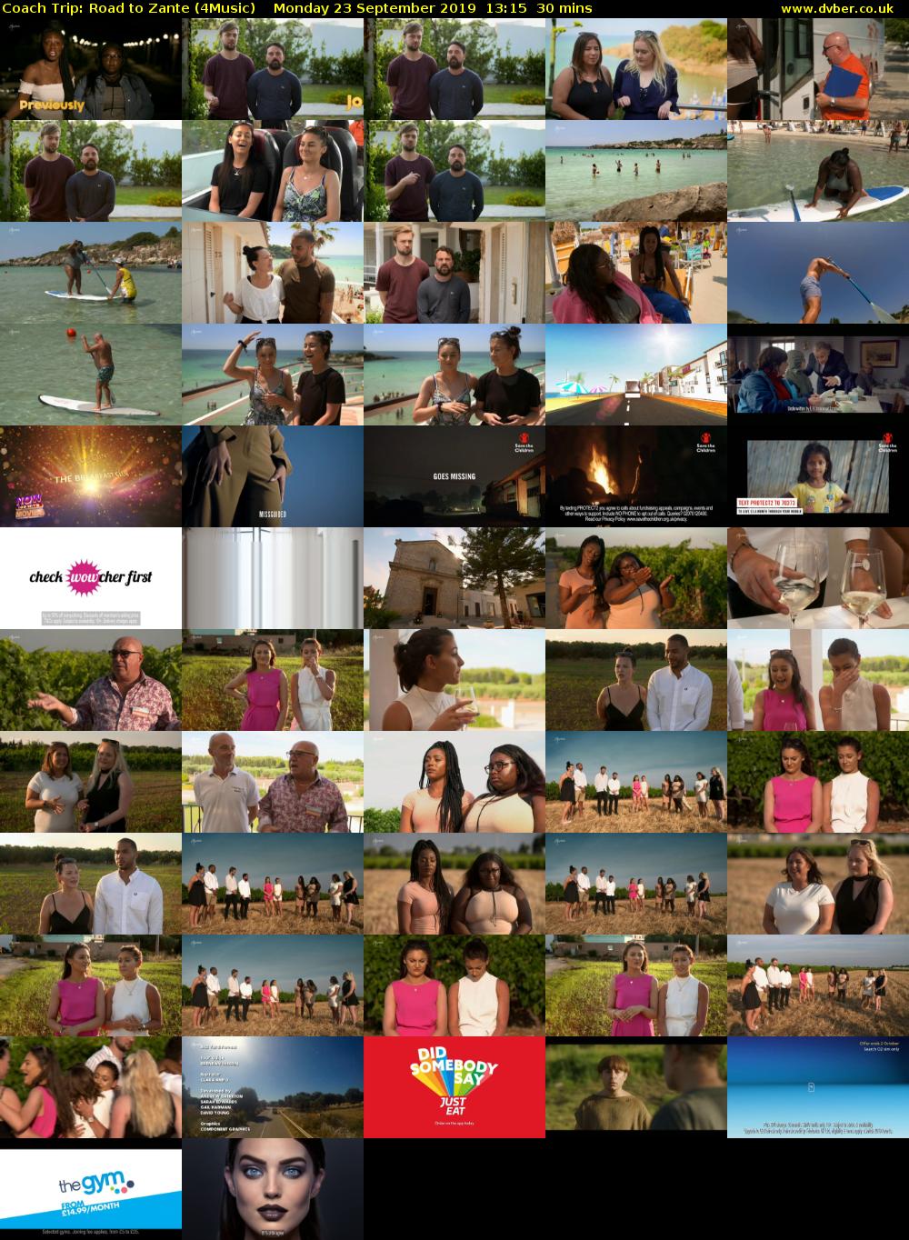 Coach Trip: Road to Zante (4Music) Monday 23 September 2019 13:15 - 13:45
