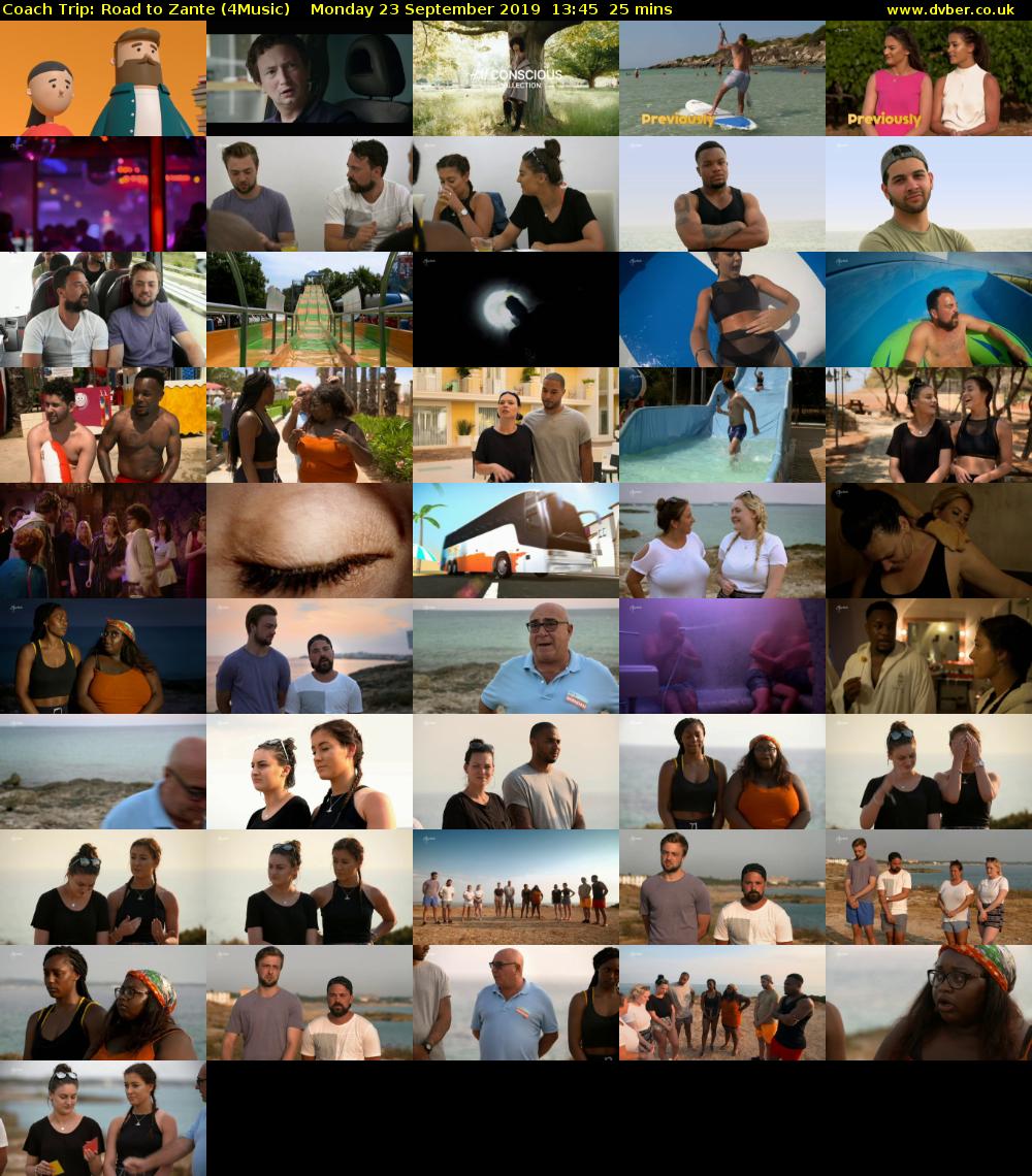 Coach Trip: Road to Zante (4Music) Monday 23 September 2019 13:45 - 14:10