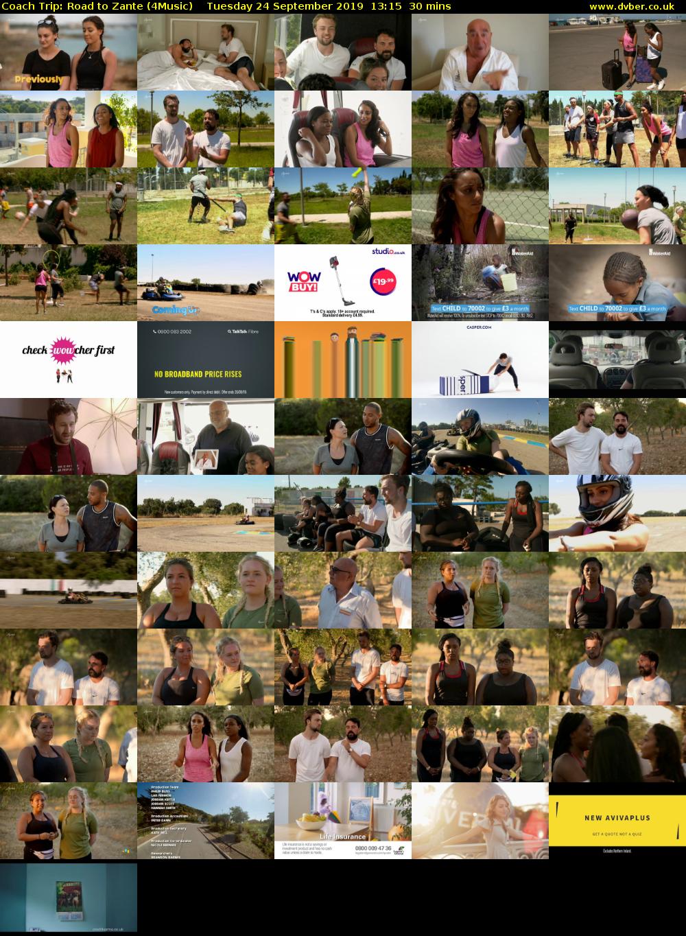 Coach Trip: Road to Zante (4Music) Tuesday 24 September 2019 13:15 - 13:45