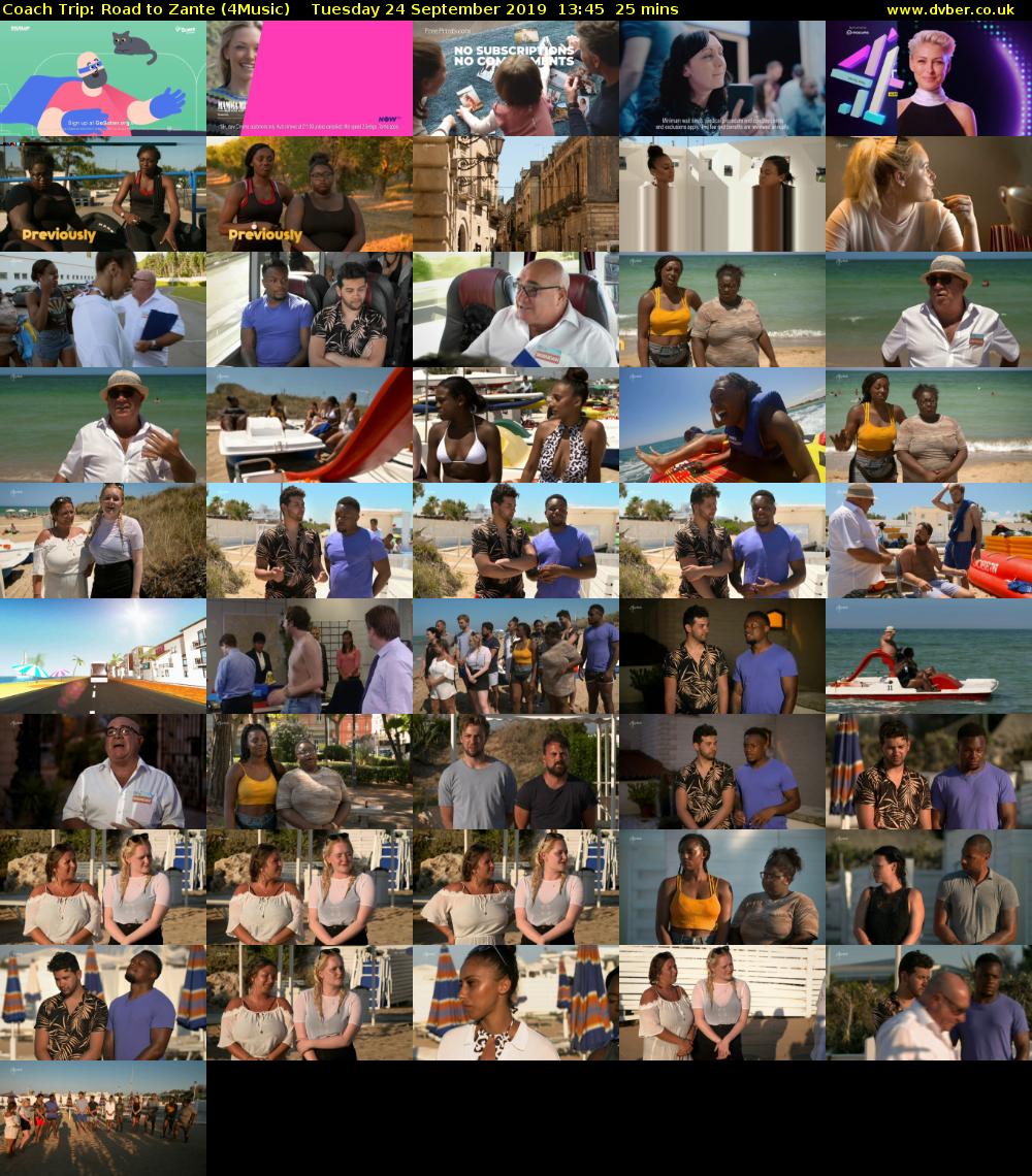 Coach Trip: Road to Zante (4Music) Tuesday 24 September 2019 13:45 - 14:10