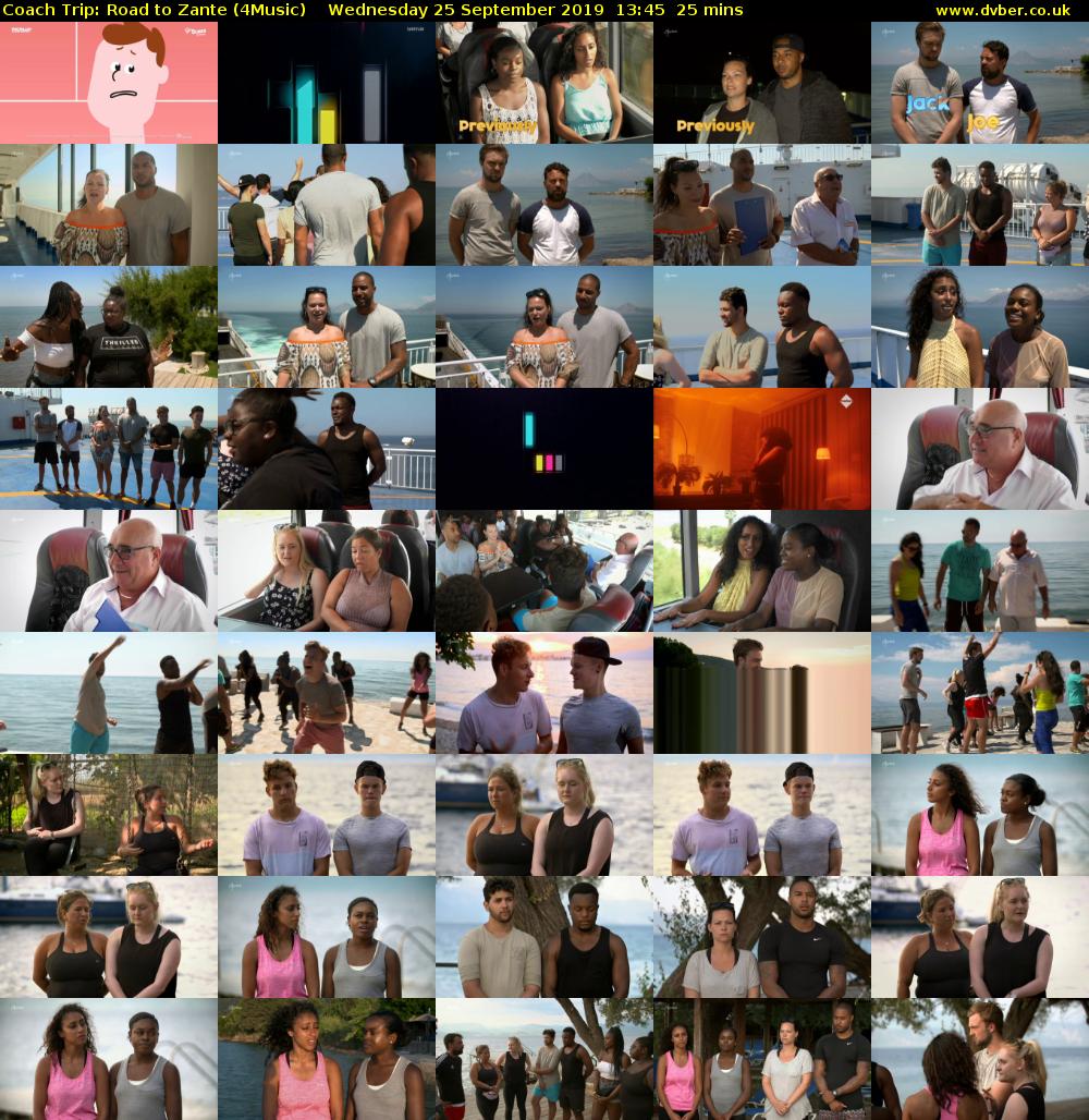 Coach Trip: Road to Zante (4Music) Wednesday 25 September 2019 13:45 - 14:10