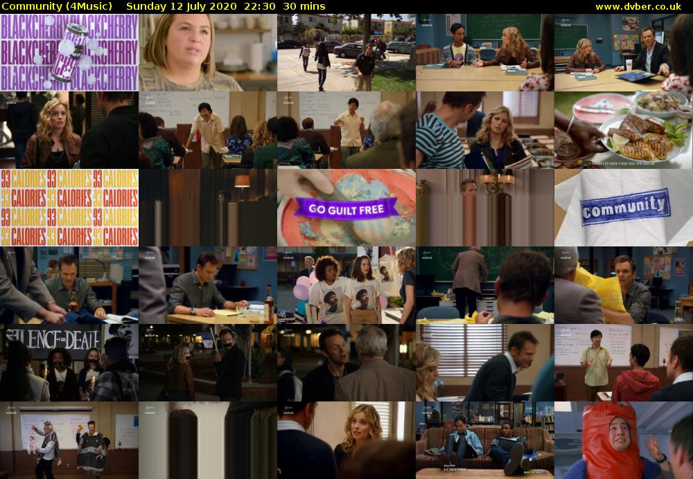 Community (4Music) Sunday 12 July 2020 22:30 - 23:00