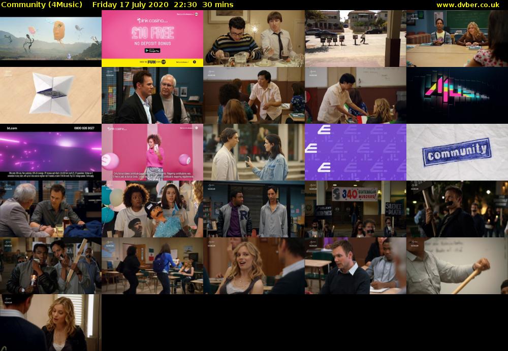 Community (4Music) Friday 17 July 2020 22:30 - 23:00