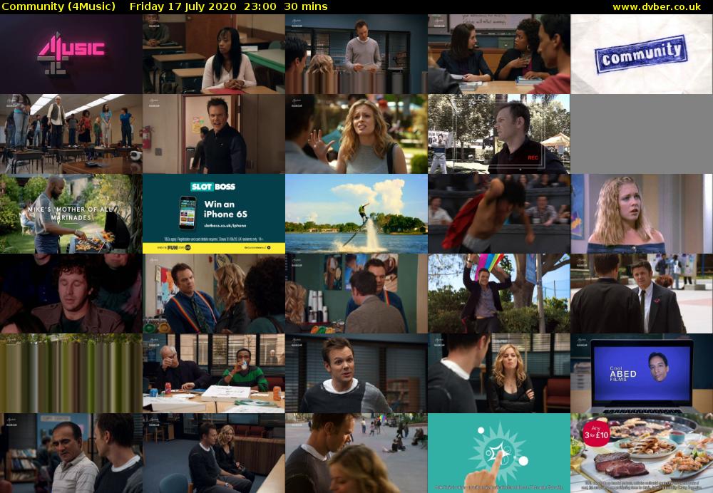 Community (4Music) Friday 17 July 2020 23:00 - 23:30