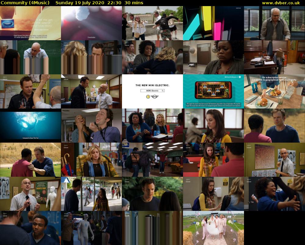 Community (4Music) Sunday 19 July 2020 22:30 - 23:00