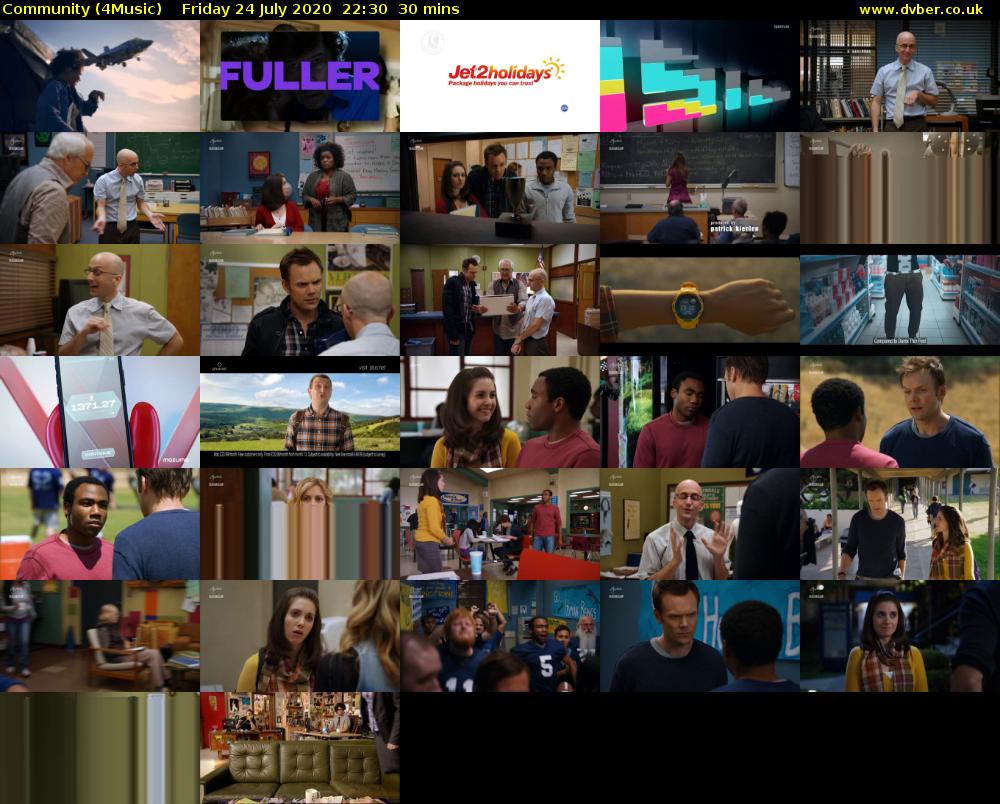 Community (4Music) Friday 24 July 2020 22:30 - 23:00