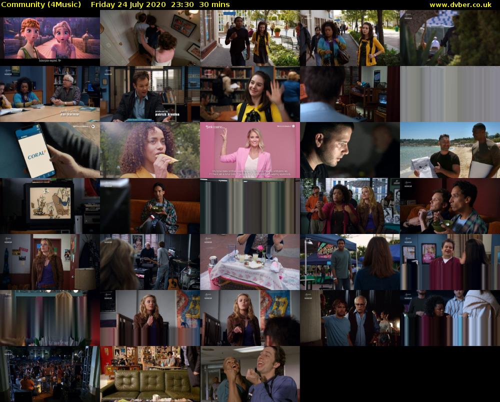 Community (4Music) Friday 24 July 2020 23:30 - 00:00