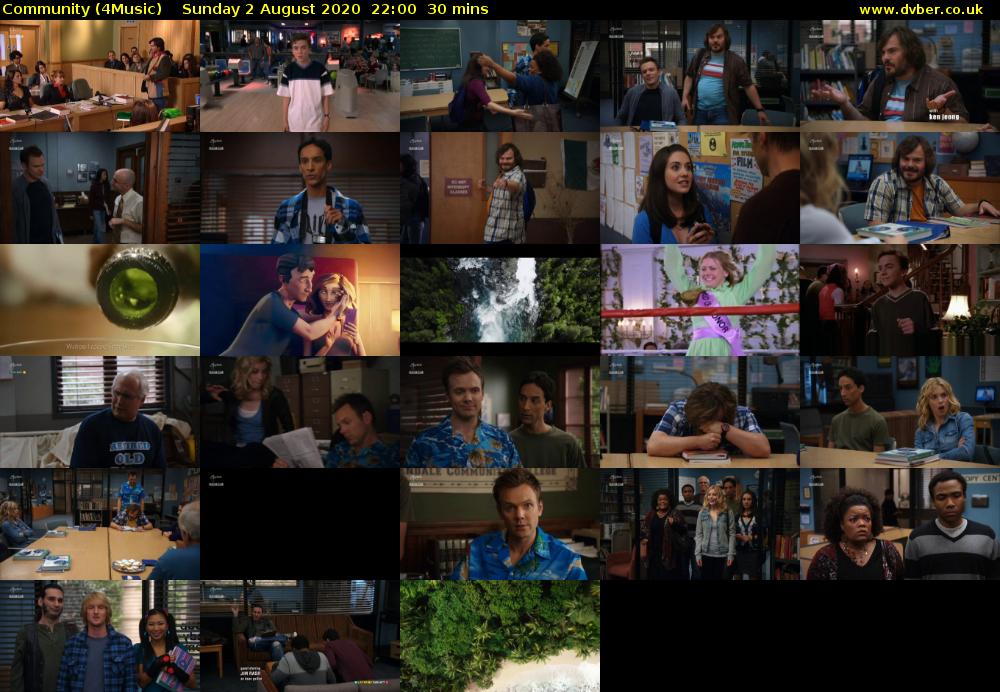 Community (4Music) Sunday 2 August 2020 22:00 - 22:30
