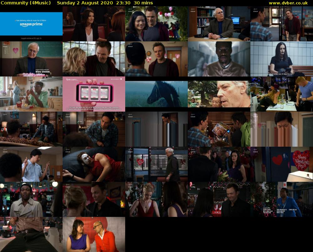 Community (4Music) Sunday 2 August 2020 23:30 - 00:00