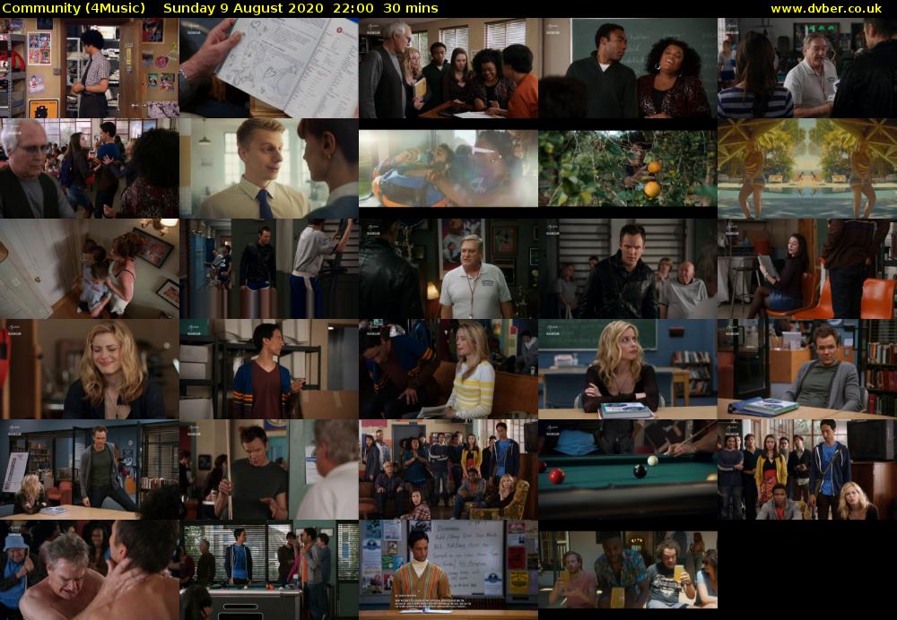 Community (4Music) Sunday 9 August 2020 22:00 - 22:30