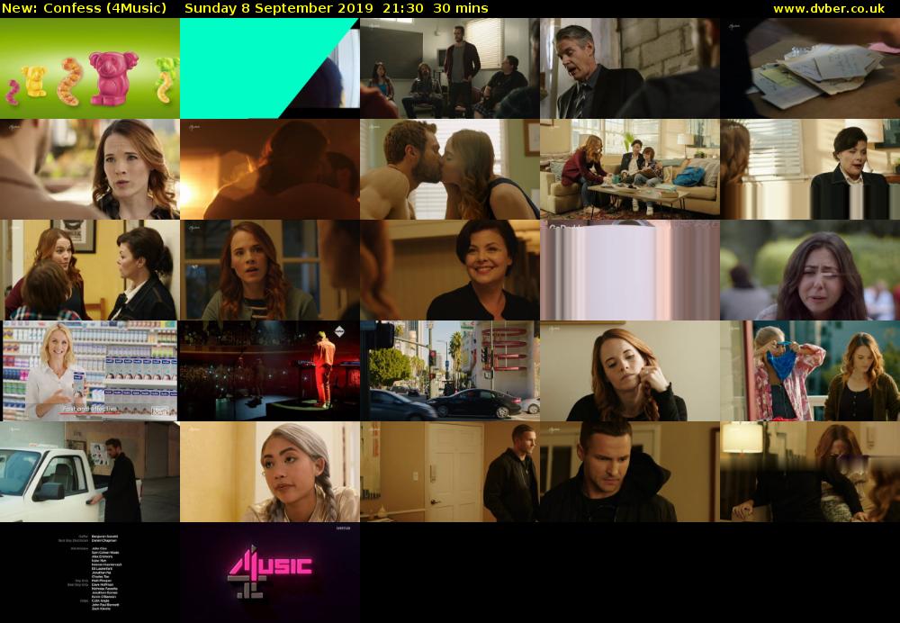 Confess (4Music) Sunday 8 September 2019 21:30 - 22:00