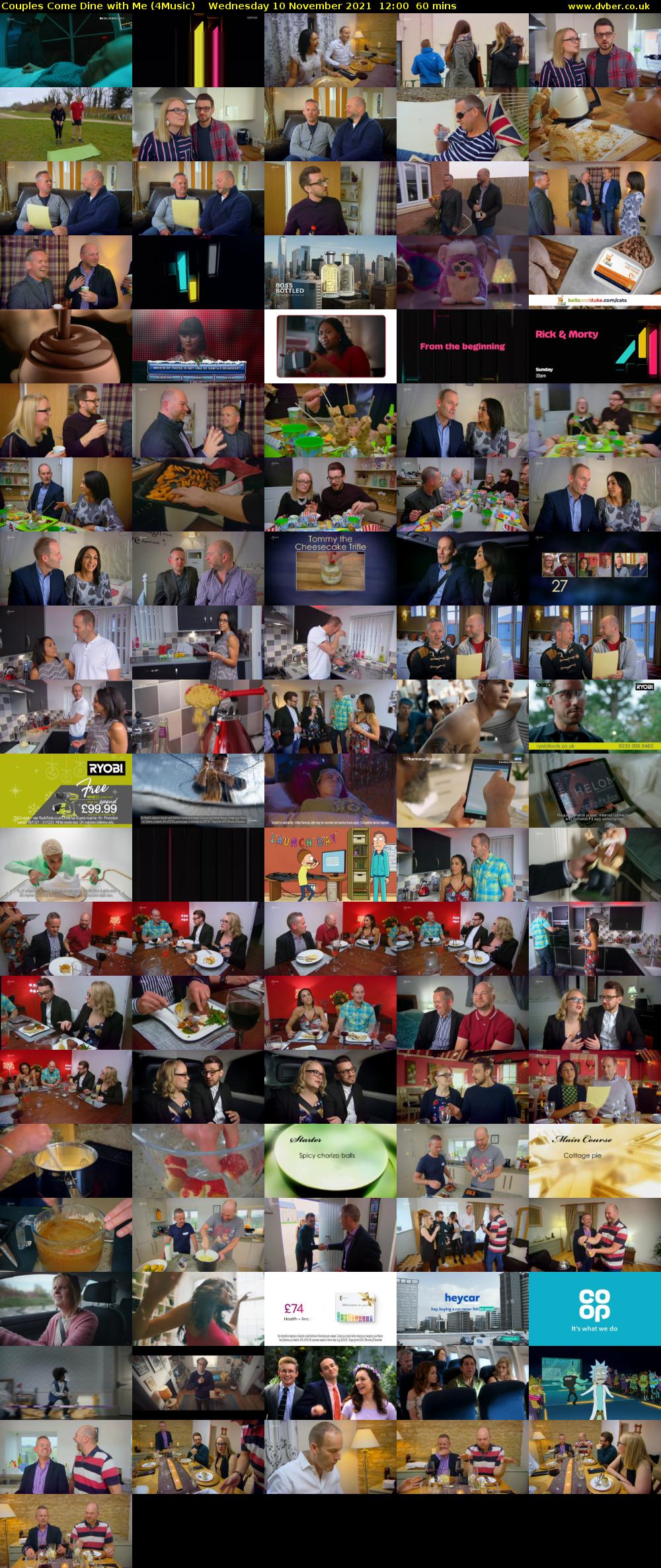 Couples Come Dine with Me (4Music) Wednesday 10 November 2021 12:00 - 13:00