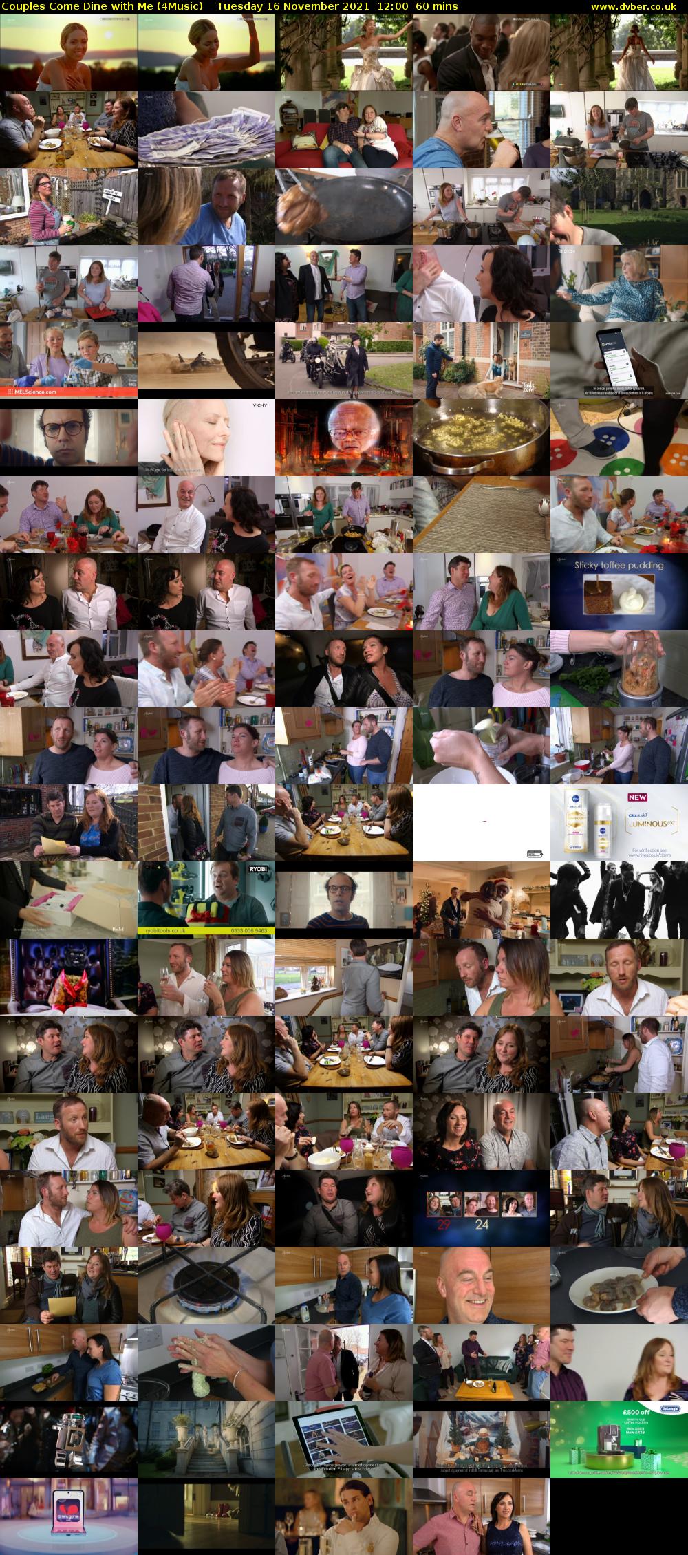 Couples Come Dine with Me (4Music) Tuesday 16 November 2021 12:00 - 13:00