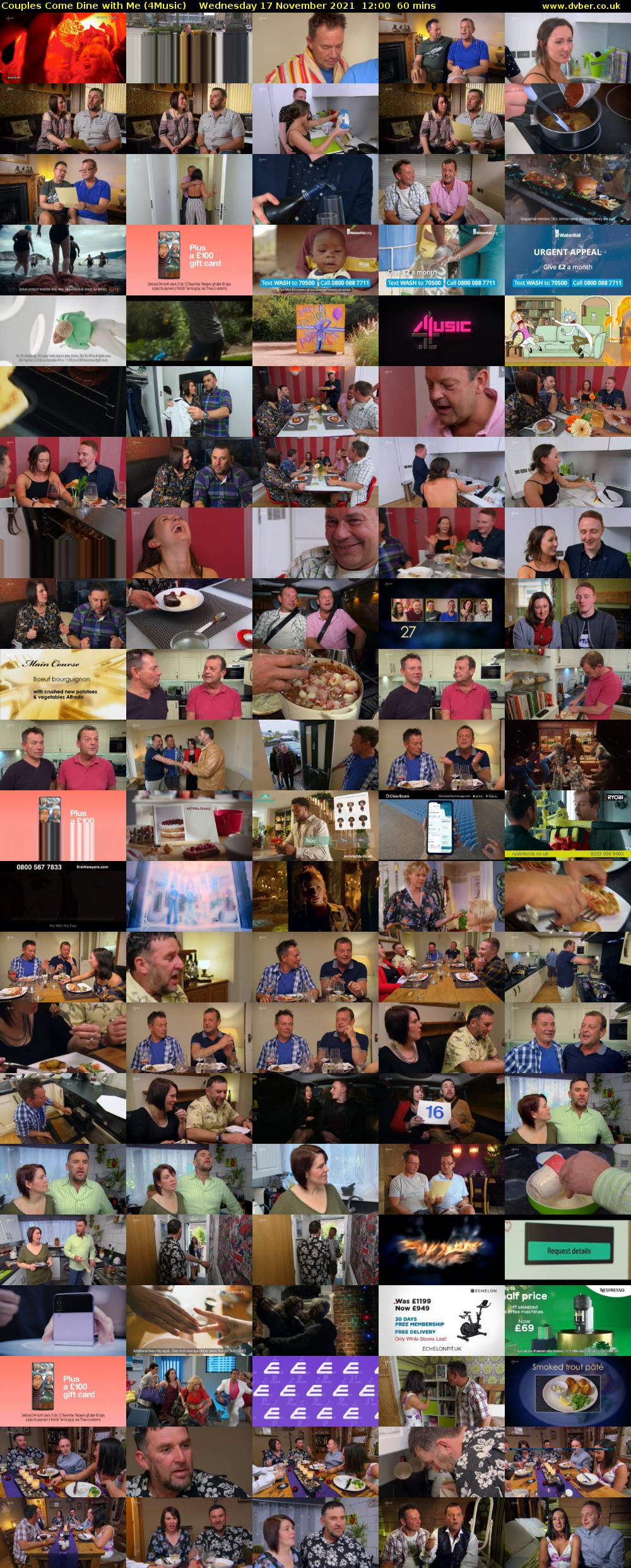 Couples Come Dine with Me (4Music) Wednesday 17 November 2021 12:00 - 13:00